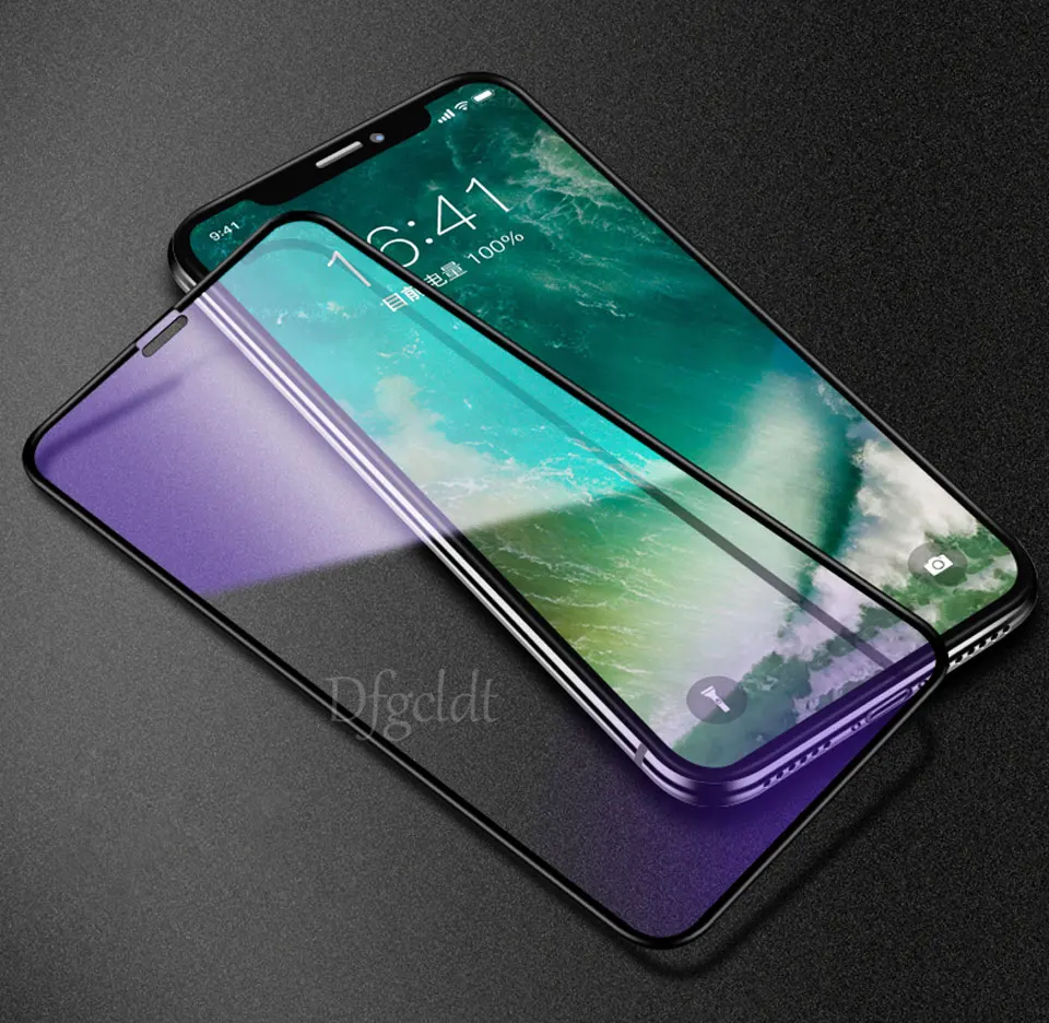 9D защитное стекло против отпечатков пальцев для iPhone X защита экрана на iPhone XS Max XR стекло для iPhone 6 6S 7 8 Plus