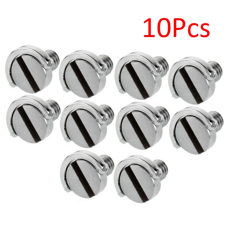 10pcs Camera Tripod Captive 1/4 Inch Folding D-Ring Adapter Screw Cam Monopod Quick Release Plate for | Инструменты