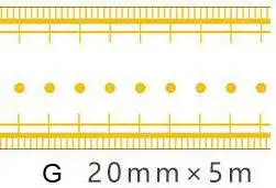 Eno поздравительная металлическая Золотая лента васи Геометрическая маскирующая лента украшение для скрапбукинга пуля журнальные ленты - Цвет: G