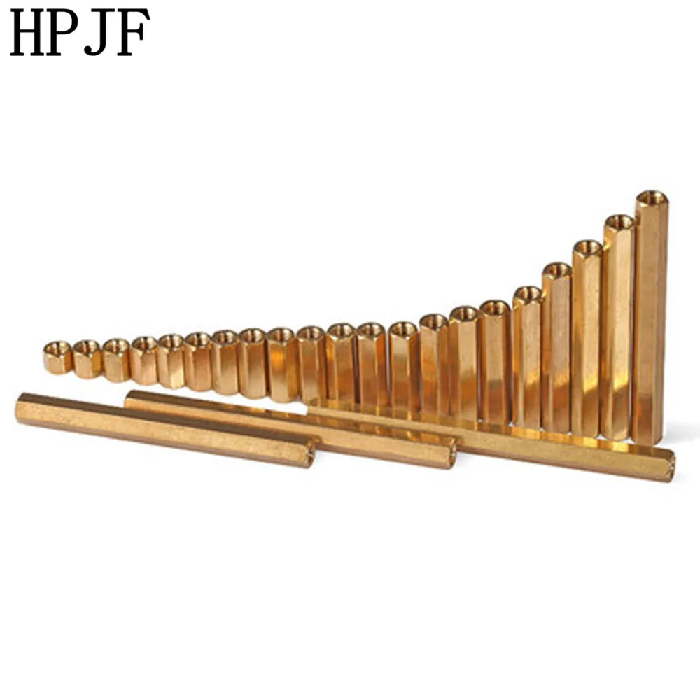 

M3*4-60mm Copper Post Double Hexagonal Copper Column Separator Post Nut Stud Hollow copper pillar PCB mounting posts
