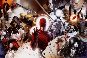 

Daredevil Superhero Comics Silk Poster Art Bedroom Decoration 1481
