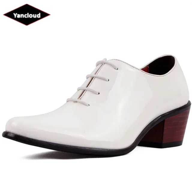 Fashion Patent Leather Mens Pointed Toe Dress Shoes 2018 Platform Fashion Patent Leather Mens Pointed Toe Dress Shoes 2018 Platform Oxford Men Wedding
