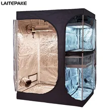 90x60x135 см, палатка для выращивания, двойной слой, два в одном, коробка для выращивания, светодиодный светильник для выращивания растений в помещении, гидропоники, садовые растения, выращивание рассады, результат