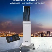 Новое поступление, машинка для завивки волос с дистанционным управлением, цифровая машинка для завивки волос, салонная машина, расширенная версия, серебристый цвет