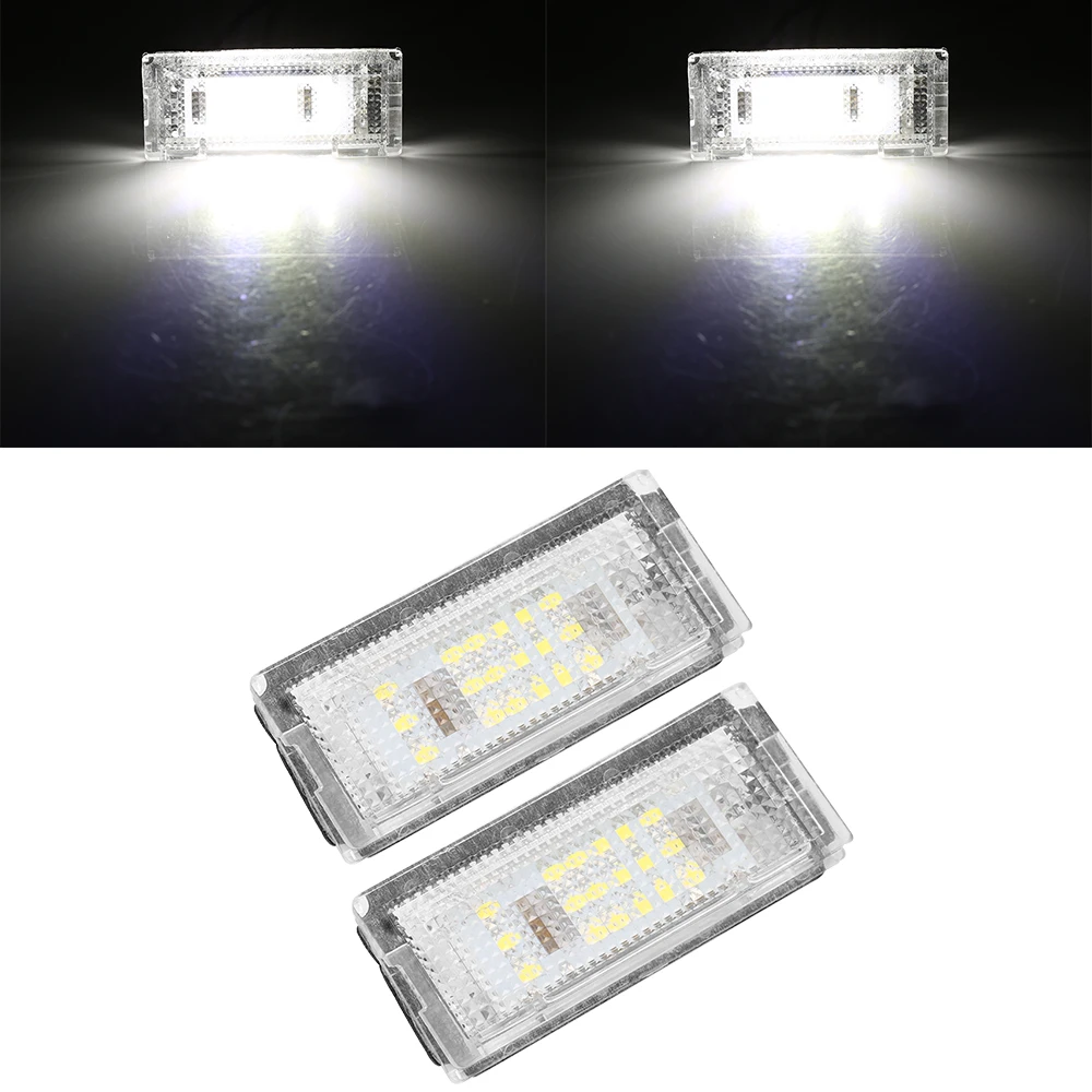 2 шт. светодиодный фонарь для номерного знака Canbus без ошибок светодиодный фонарь для номерного знака Автомобильный светодиодный сигнальный фонарь 12 В для BMW E46 4D 1998-2003