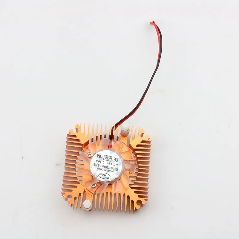 55mm 2 PIN Graphics Cards Cooling Fan Heatsink Cooler Fit For Personal Computer Components Aluminum Gold Fans Cooler 55mm 2 PIN Graphics Cards Cooling Fan Heatsink Cooler Fit For Personal Computer Components Aluminum Gold Fans Cooler