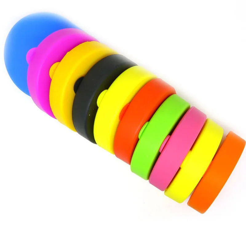 

30PCS / LOT Portable Silicone Coin Purses Girl Cute Coin Bag Candy Pure Color Wallets Key Pouch Random color