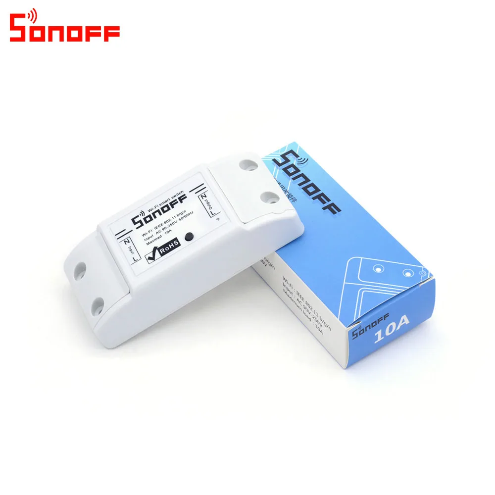 

Itead Sonoff Smart Wifi Switch DIY Smart Wireless Remote Switch Domotica Wifi Light Switch Smart Home Controller Work with Alexa