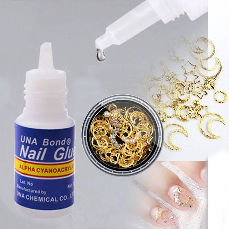 

Pandahall Nail Rhinestones Decorations Nail Glue for Nail Tips Practice Manicure Tool