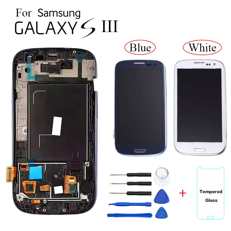 

AMOLED For Samsung Galaxy S3 I9300 LCD Display Screen replacement for Samsung S3 i9300 display lcd screen module with frame