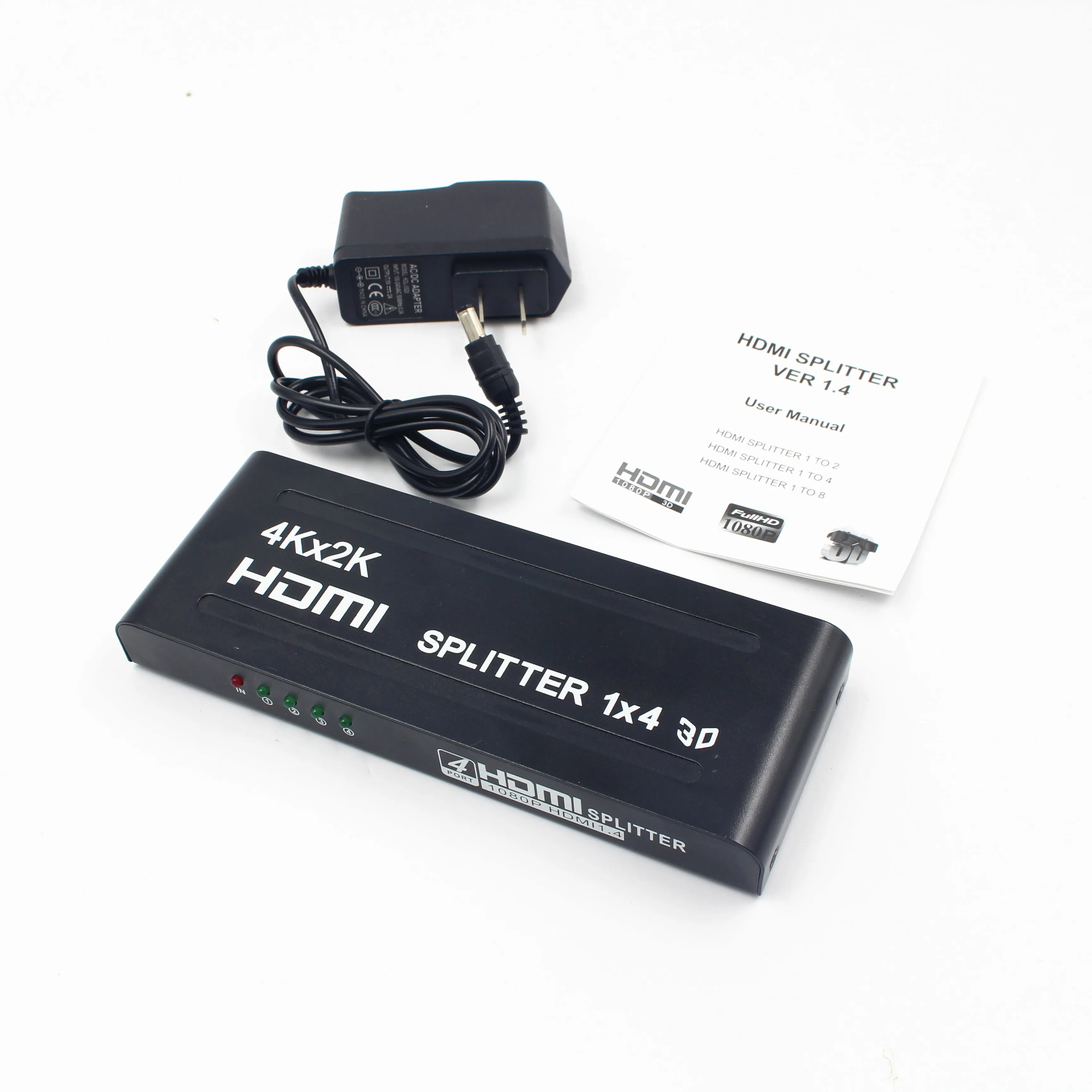 

High Quality HDMI Splitter 4 Port HDMI Switch Switcher HDMI Port 1080P 1 Input 4 Output 4K Adapter for PS4 HD TV HD Projector