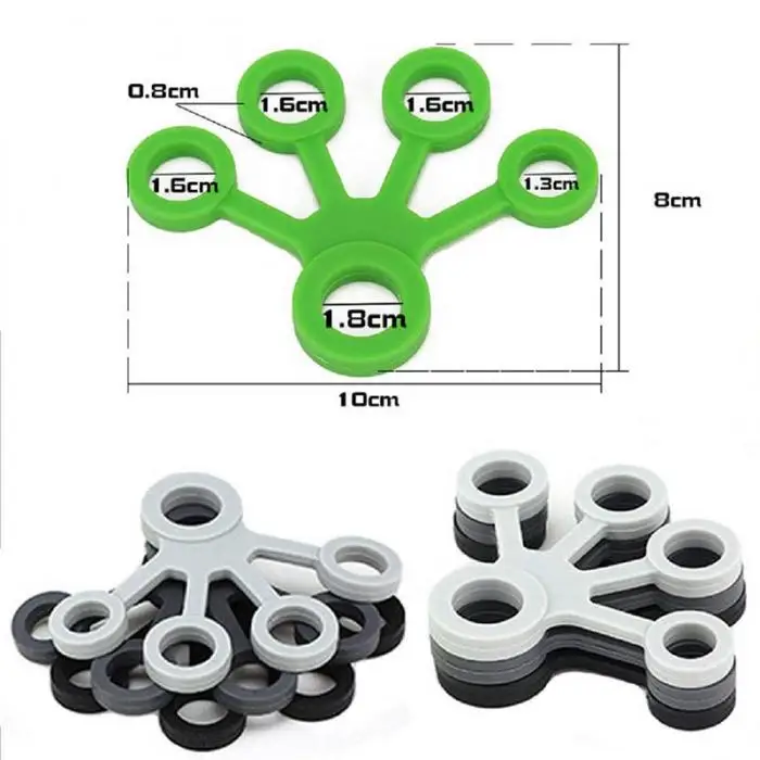 Новый 10 шт. растягиватель для пальцев, усилитель, силиконовые Эспандеры для упражнений, тренировки, FMS19