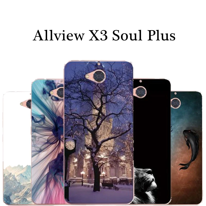 

TPU Draw Cartoon Paint phone case For Allview X3 Soul Plus Mobile Cell Phones Cases Phone Covers caqa funda pouch bag