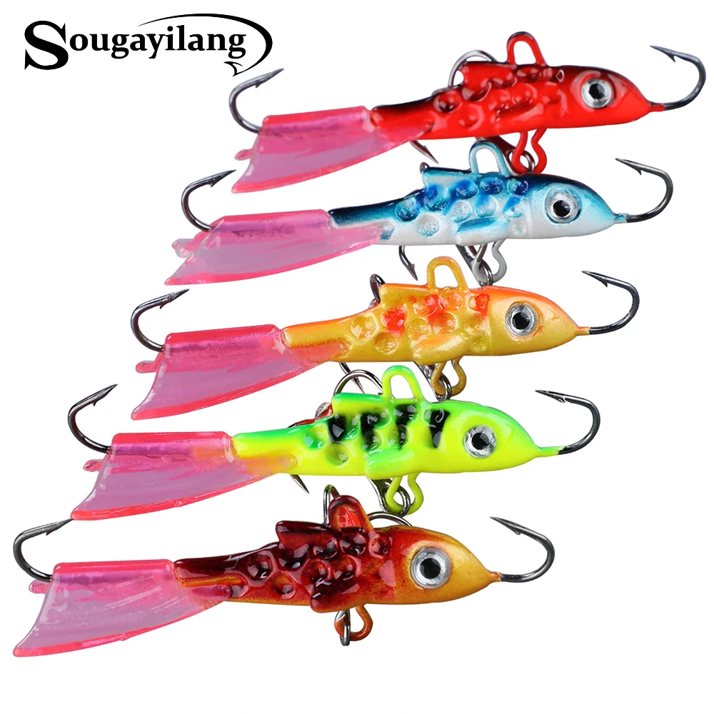 

Sougayilang 5PC 12G/5.5CM Ice Fishing Lures Winter Bait Hard Lure Balancer for Fishing Baits Lead Jigging