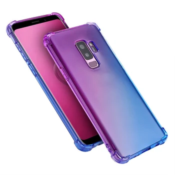 

100pcs Gradient Air Cushion Soft TPU Case For Samsung Galaxy 20 Plus S10 E S9 Note 10 9 A01 A11 A21 A31 A41 A51 A61 A71 Cover