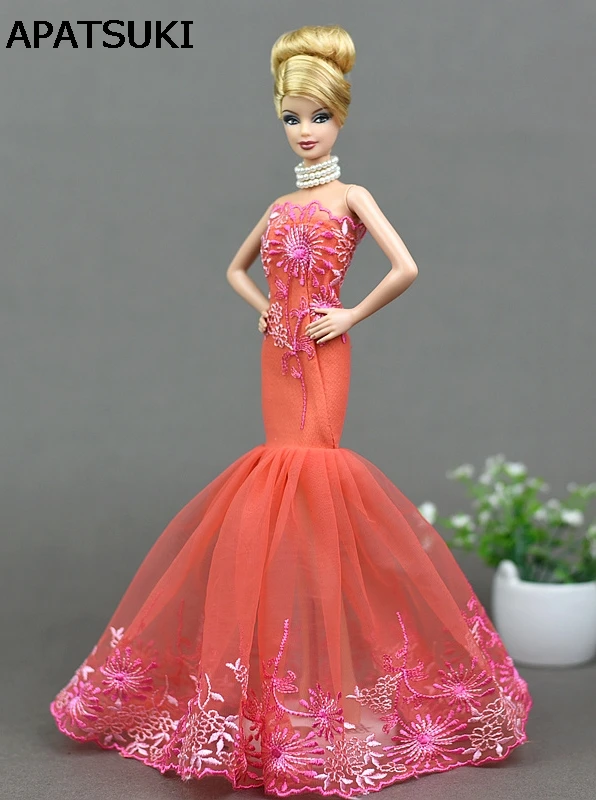 slack Go out Delegation Moda Sereia Fishtail vestido de Roupas Para Boneca Barbie Vestido de Festa  de Casamento Vestido Para Barbie Casa De Bonecas Coleção Limitada  Artesanal| | - AliExpress