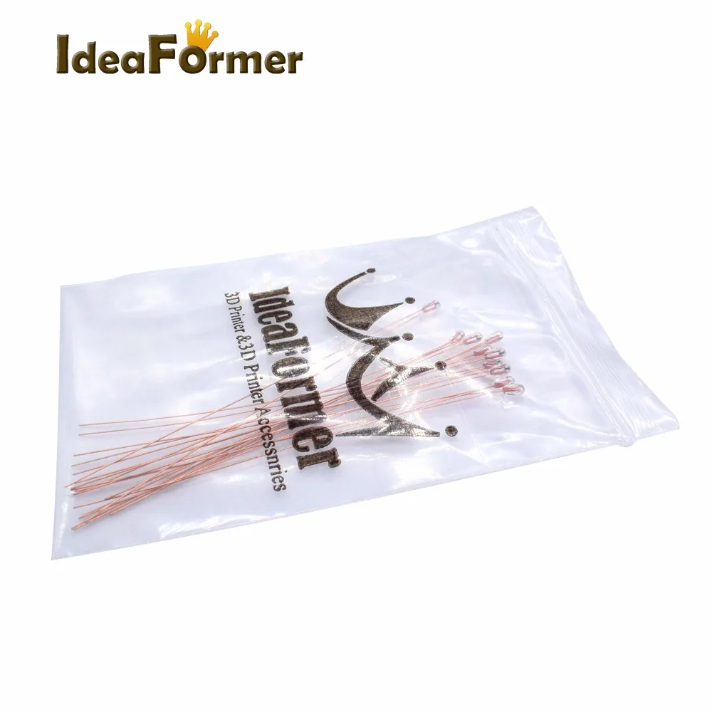 5PCS Reprap NTC 3950 Thermistor 100 K 1 m Kabel für 3D Drucker Bett Hot-End eB
