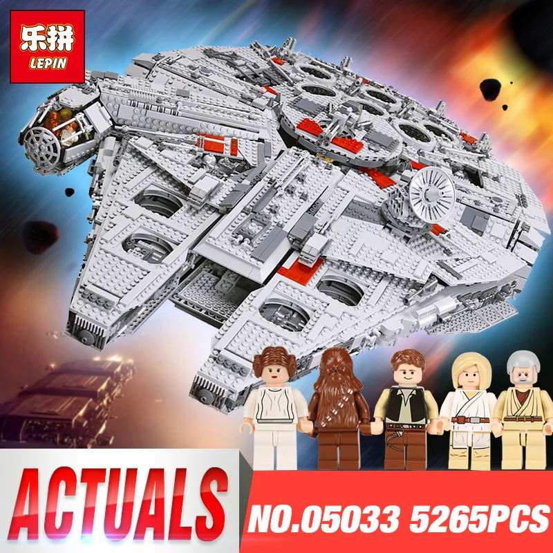 

LEPIN 05033 Star Ultimate Boys Gifts Collector's Millennium Falcon Model Wars Building Blocks Bricks Toy legoinglys 10179