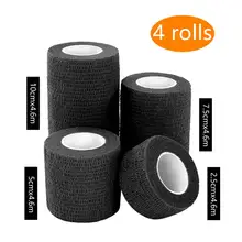 4 шт./компл. 2,5/5/7,5/каблук 10 см спортивные Elastoplast когезивный бинт самостоятельно прилипшие Обёрточная бумага эластичные самоклеющиеся Водонепроницаемый ПЭТ ленты