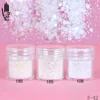 1 Jar/Box 10ml 3 Multicoloured White Mix Nail Glitter Powder Sequins Powder For Nail Art Decoration Optional 300 Colors 3-42 ► Photo 1/5