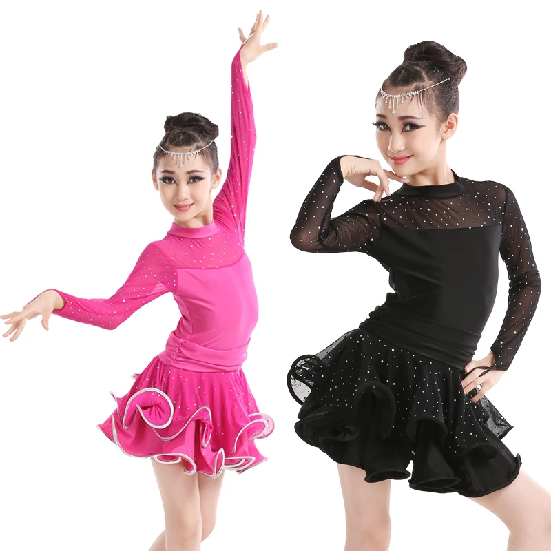 Free Shipping Hot Sale Children's Rhinstone Ballroom Stage Clothing