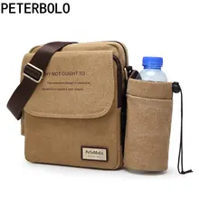 

PETERBOLO Hot Sale Vintage Men's Bag multifunctional canvas shoulder bag bag single crossbody bag travel bag