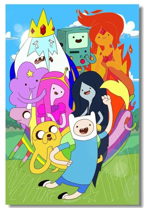 Adventure Time Sticker Finn Jake Poster Custom Canvas Posters Cartoon Wallpaper Adventure Time Wall Stickers Home Decor 011 Stickers Home Decor Wall Stickers Home Decorhome Decor Aliexpress