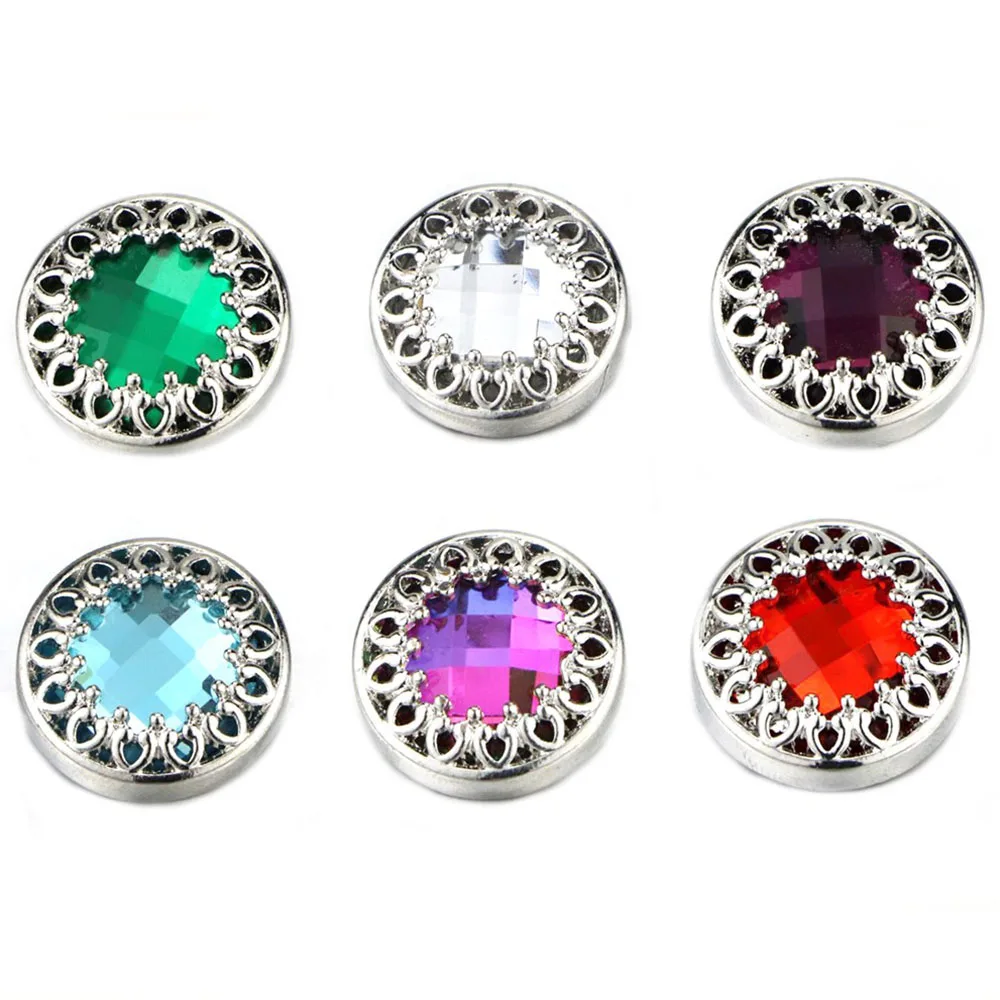 10pcs/lot New Flower Snap Button Jewelry 20mm 18mm Metal Buttons Fit Bracelet Bangle Necklace Charms | Украшения и аксессуары