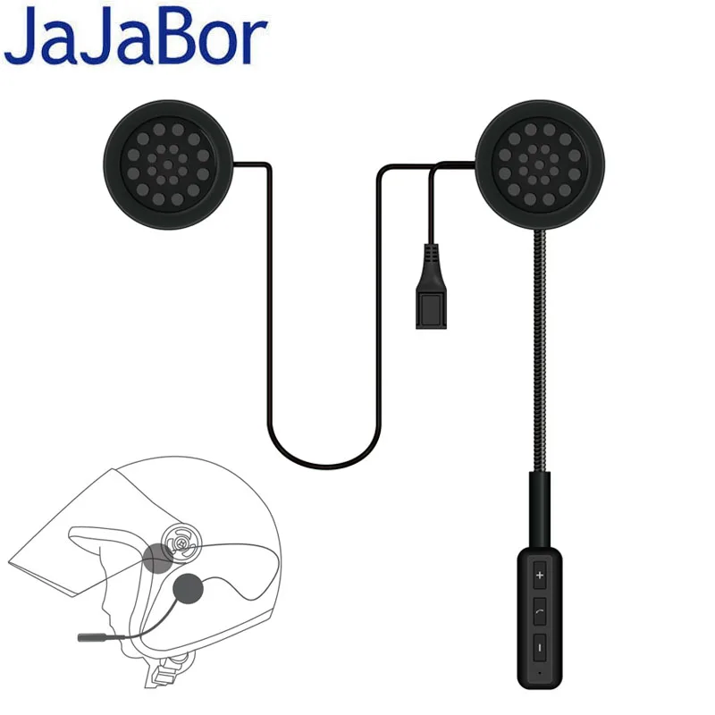 Беспроводной bluetooth гарнитура JaJaBor мотоциклетный шлем наушники громкая связь