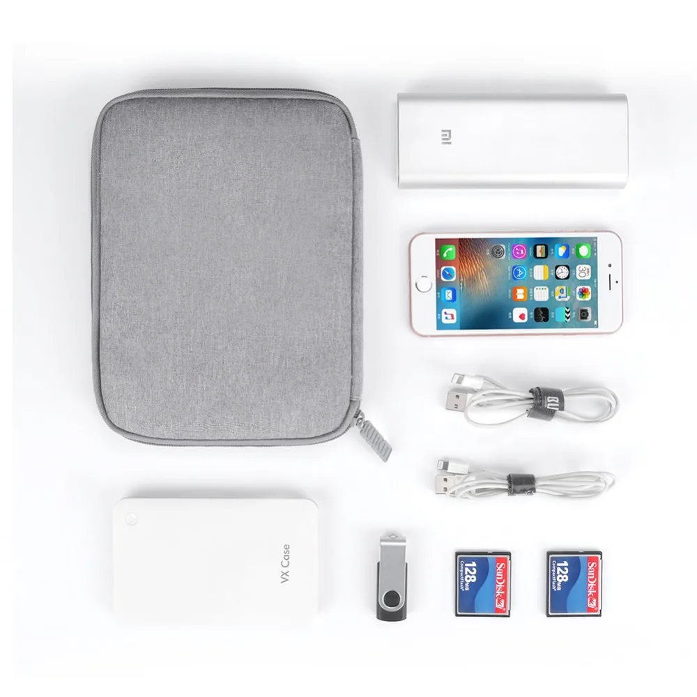 BUBM Внешний Жесткий драйвер сумка, сумка для путешествий гаджет для кабелей, USB флэш-накопитель, жесткий диск и многое другое, идеальный размер для Ipad Mini/Air