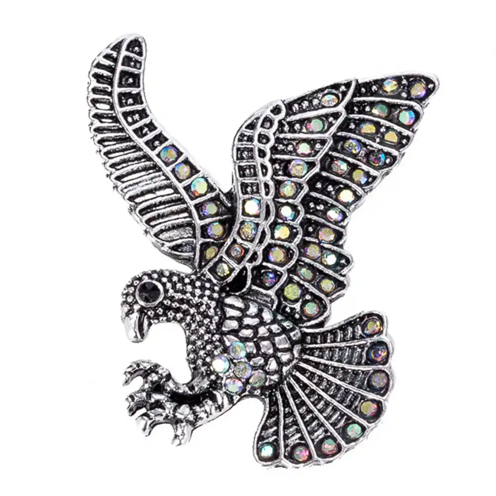 

Snap button 18 mm metal snaps for snaps bracelets fit ginger snaps jewelry rhinestones eagle snap TZ9023