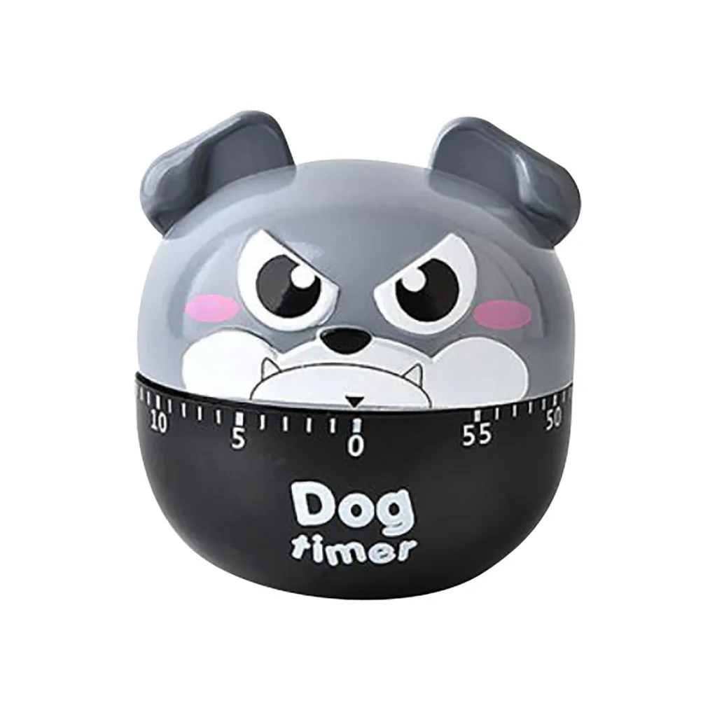 SAINGACE Dog Timer Plastic Machine Timer 60 Min Alarm Clock Kitchen Stopwatch Kitchen Tools Bell Alarm Loud 60-Minute Clock