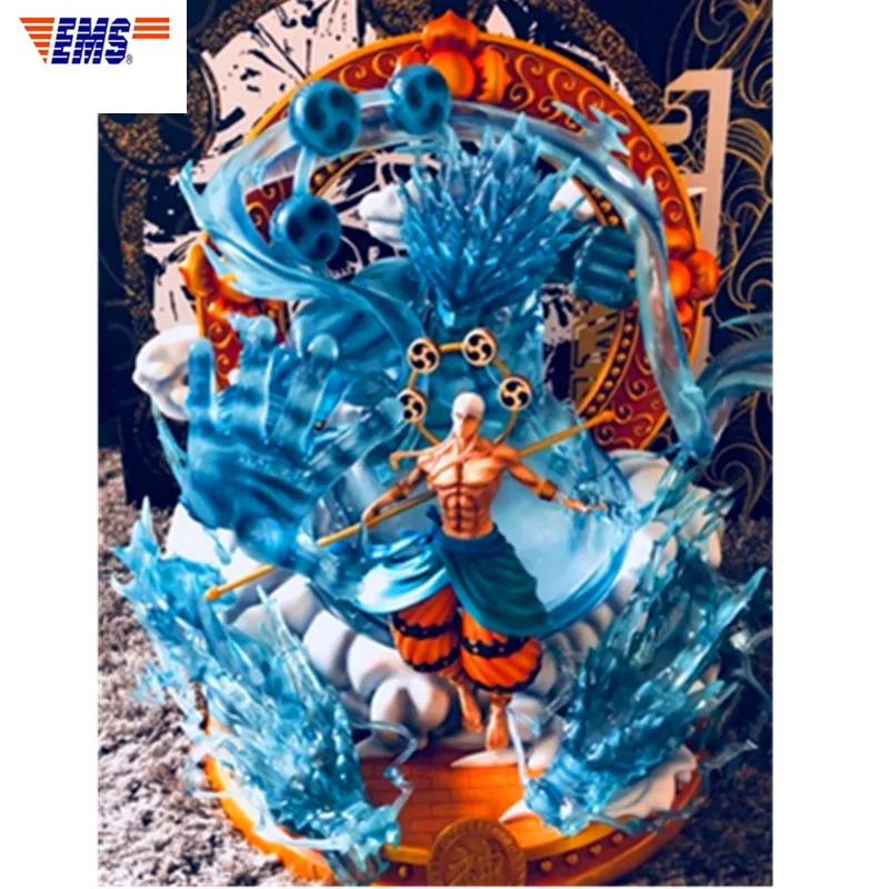 Аниме ONE PIECE Sky Piea Enel Thunder God статуя смолы фигурка коллекция Украшение Рабочего Стола G2630