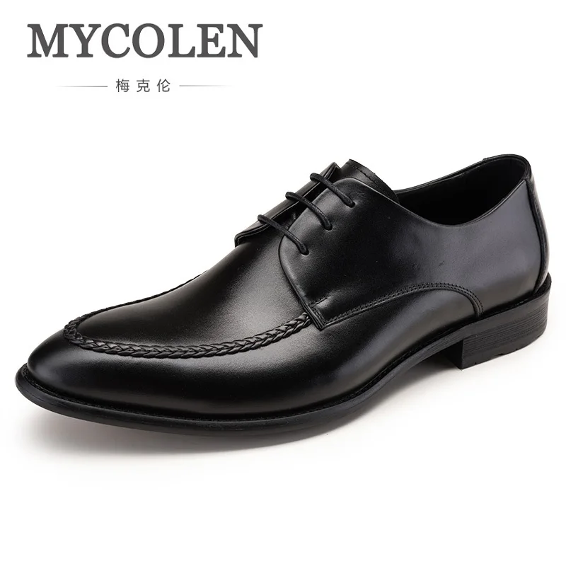 

MYCOLEN Business Dress Men Shoes 2019 New Classic Men's Business Suits Shoes Fashion Lace up Shoes Man Flats Luxury Product