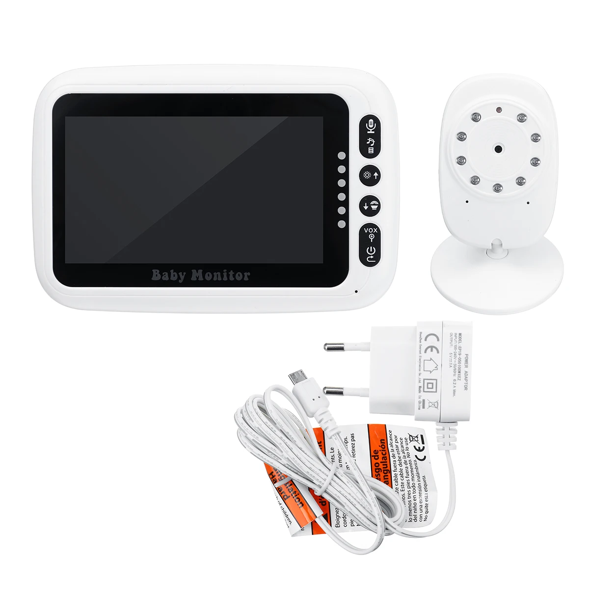 

4.3'' Digital Wireless Baby Monitor LCD Display Video Security Camera Temperature 2 Way Talk Night Vision Baby Nanny Camera