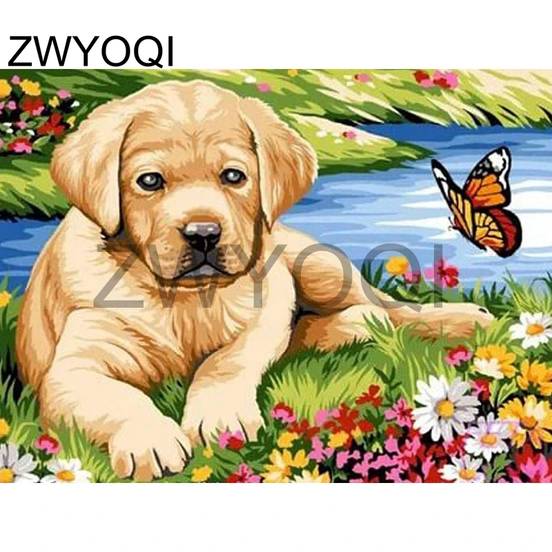 5d-Diy-Diamond-Painting-Cross-Stitch-Diamond-Needlework-Crafts-Full-Diamond-Embroidery-Painting-Ground-Dog-home