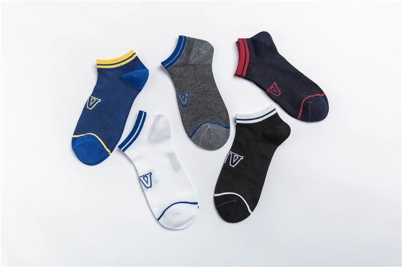 Pier Polo мужские новые хлопковые носки нескользящие дышащие весенние и летние короткие носки-башмачки полосатые буквы Модные Повседневные