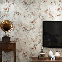 Винтажный американский кантри нетканые обои Европейский пасторальный большой цветок спальня гостиная диван ТВ фон обои