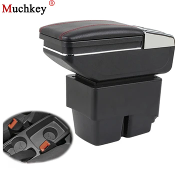 

For Ford Fiesta 3 MK7 armrest box center Storage box cup holder ashtray console armrest interior car styling products auto part