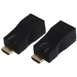 4 K HD 1080 P 3D hdmi-удлинитель Протокола по двойной RJ45 Cat 5e/6 Ethernet сетевой адаптер