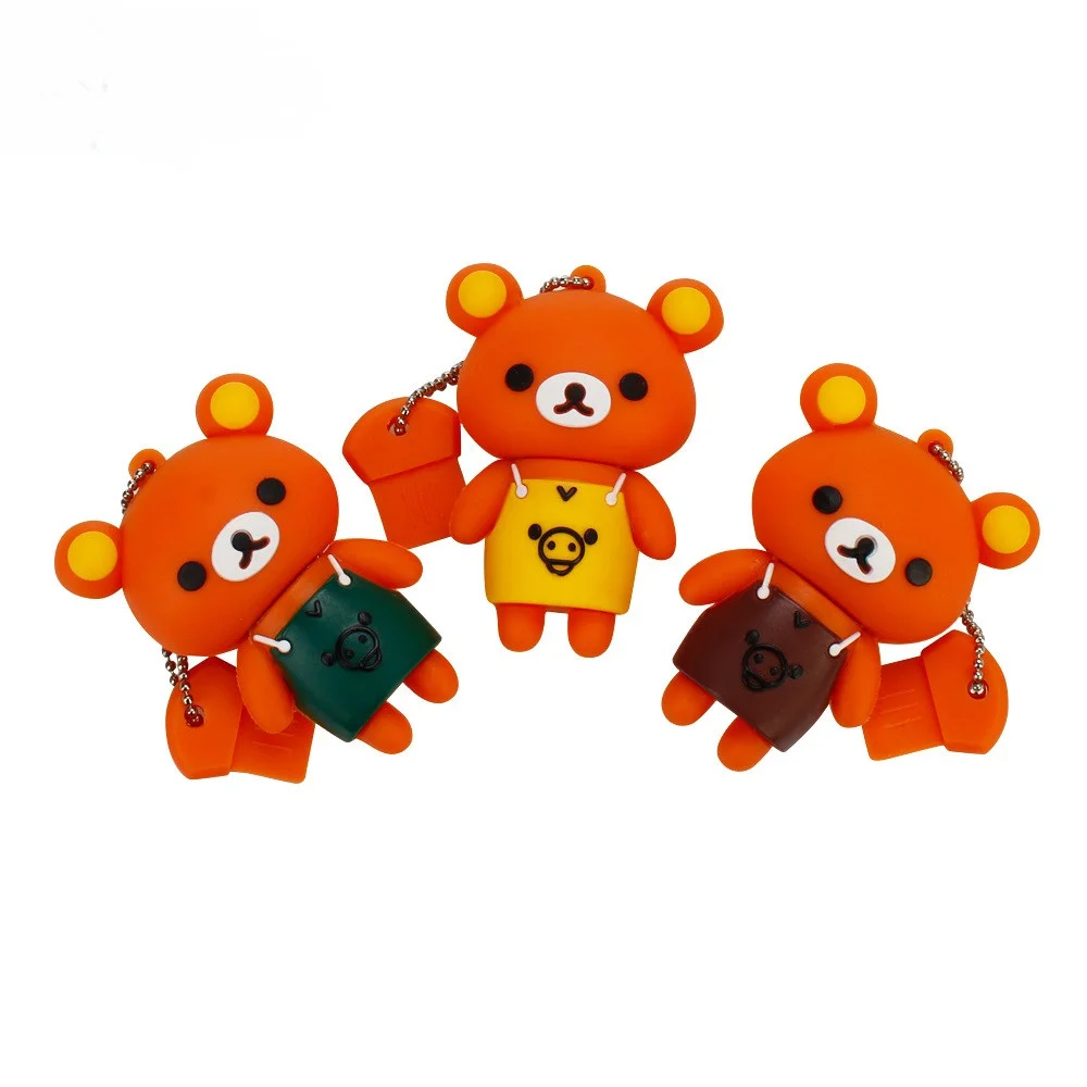

XIWANG latest cartoon bear flash drive USB 2.0 4GB 8GB 16GB 32GB 64GB USB pen drive actual capacity Pendrive flash memory stick