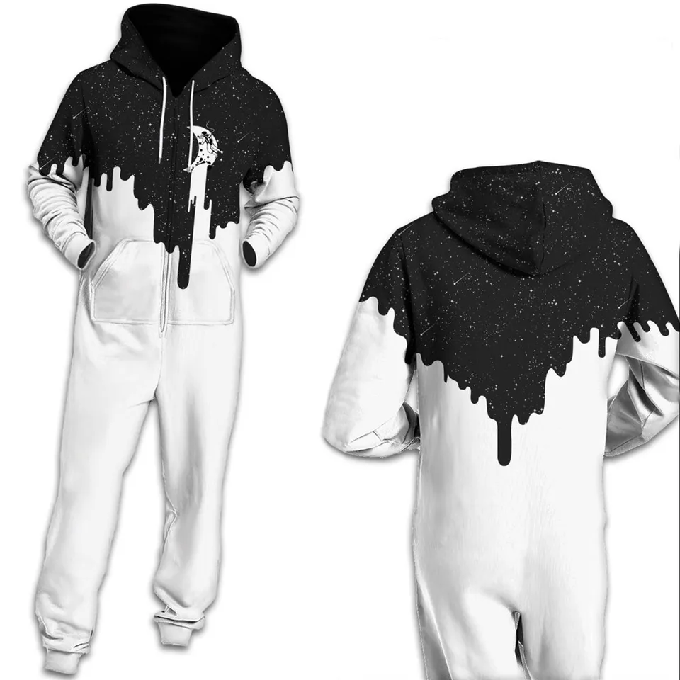 white jogger jumpsuit