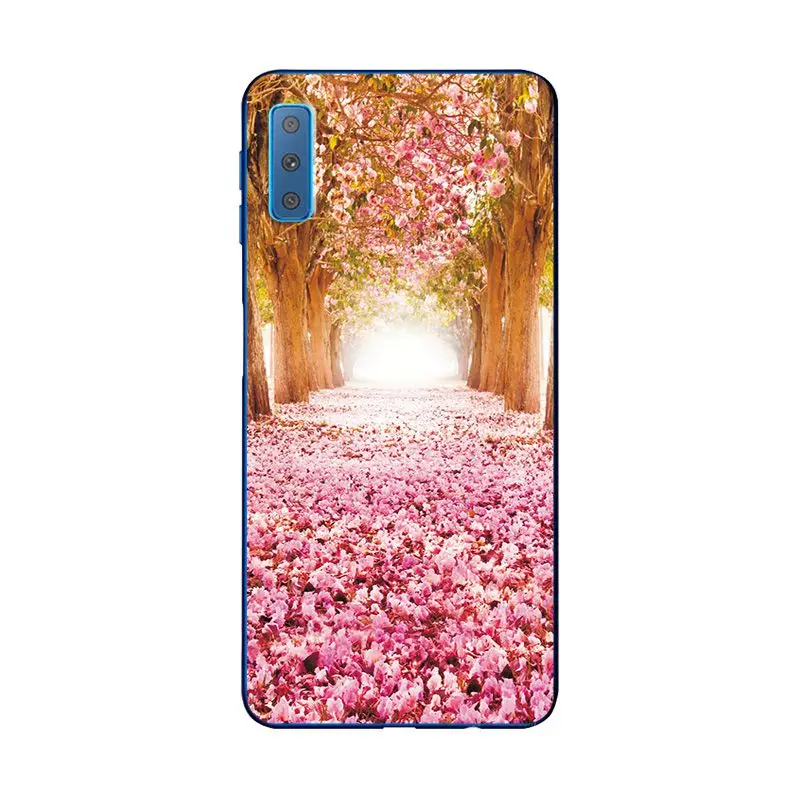 X85 Прозрачный чехол для телефона для Samsung Galaxy A7 a750, блестящий мягкий резиновый чехол для мобильного телефона, Fundas для Samsung Galaxy A7 A750 - Цвет: X85