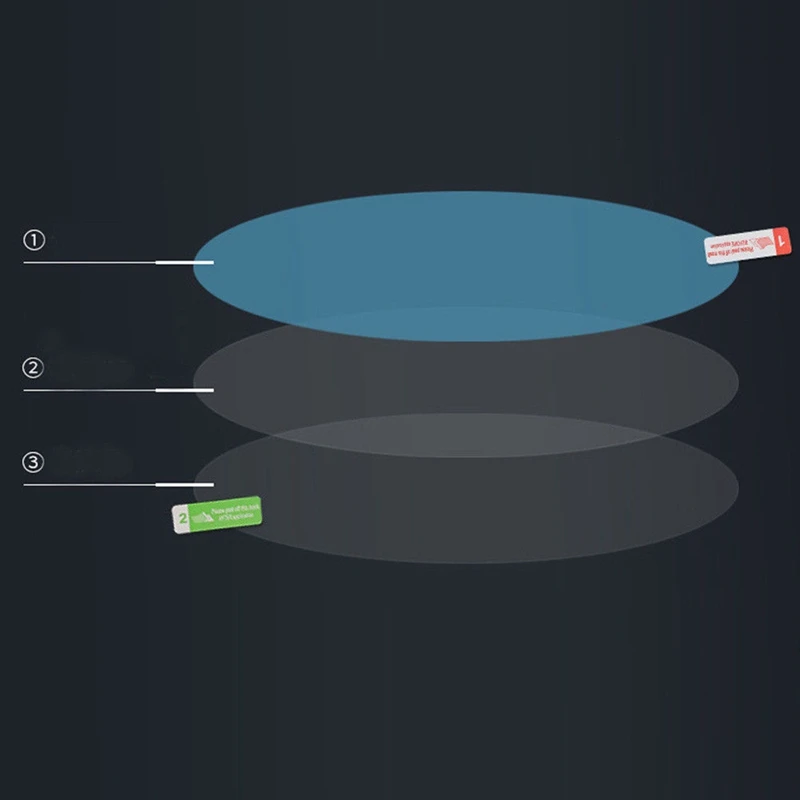 2 шт., автомобильная анти-водная туманная пленка, противотуманное покрытие, непромокаемое зеркало заднего вида, водонепроницаемая Защитная пленка для автомобиля