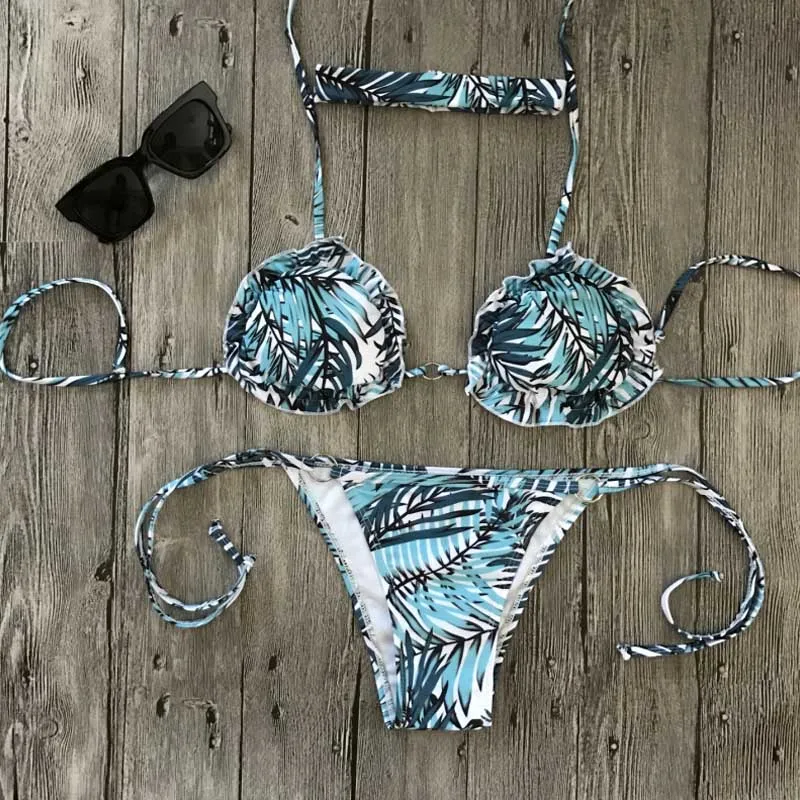 

Swimwear Men Swim Trunks Printed Swimming Suit Lovers Beach Wear Plus Size Couples Bathing Suits Bikini Set Women Push Up