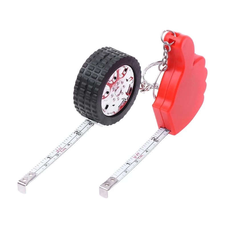 

Mini Tape Measure Portable Keychain Plastic Retractable Soft Ruler Sewing Tool