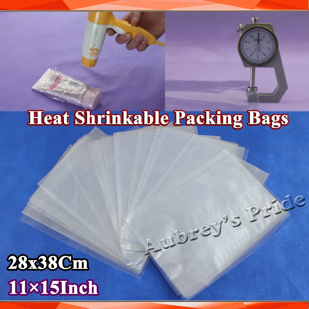 100Pcs 11x15inch (28x38cm) Soft Transparent Blow Molding PVC Heat