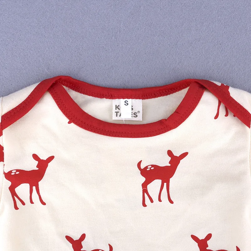 2018 осень-весна с принтом «Рождественский олень» спальный мешок пеленать новорожденного мешки сна пижамы одежда Кепки перчатки Комплект из