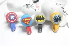 10pcs/lot Superman, Batman Headphone Earphone Cable Wire Organizer Cord Holder USB Charger Cable Winder For iphone samsung MP3