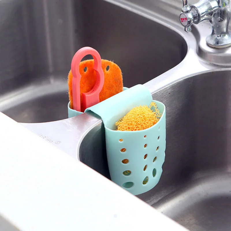 

Double Sink Caddy Saddle Style Kitchen Organizer Storage Sponge Holder Rack Tool Random Color Kitchen Saddle Drain Double-Pane S